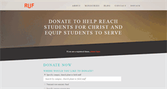 Desktop Screenshot of givetoruf.org